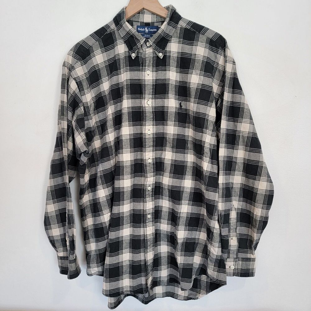 Ralph Lauren Heavy Men's Blake Flannel Shirt Sz XL